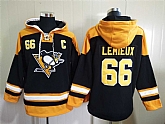 Penguins 66 Mario Lemieux Black All Stitched Pullover Hoodie,baseball caps,new era cap wholesale,wholesale hats